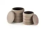 Pacho tárolós puff szett (2 db) – bézs - Image 6