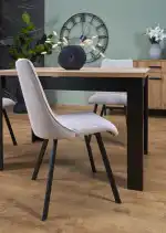 Bagio bővíthető étkezőasztal – artisan tölgy / fekete - Image 14