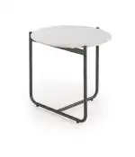 Acuna S dohányzóasztal – fehér márvány / fekete - Image 3