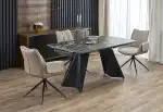 Armani bővíthető étkezőasztal – fekete márvány / fekete - Image 3