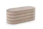 Calpi tárolós pad – sötét bézs