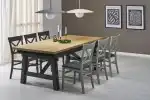 Fiesta bővíthető étkezőasztal – natúr tölgy / fekete - Image 2