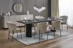 Bolero bővíthető étkezőasztal – fekete - Image 2