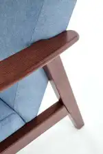 MILANO 1S pihenő szék, szín: kék/sötét dió - Image 5