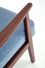 MILANO 1S pihenő szék, szín: kék/sötét dió - Image 6