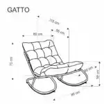 Gatto hintafotel – szürke - Image 12
