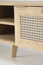 Borneo RTV-1 TV-állvány – artisan tölgy / fekete - Image 14