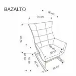 Bazalto hintafotel – mustár - Image 11