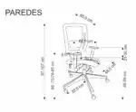 Paredes forgószék – fekete - Image 10