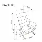 Bazalto hintafotel – fekete - Image 12