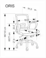 Oris ifjúsági forgószék – többszínű - Image 11