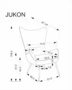 Jukon pihenőfotel – krém - Image 11