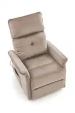 Semir 2 elektromosan dönthető masszázs pihenőfotel kiszállást segítő funkcióval – bézs - Image 12