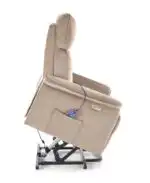 Semir 2 elektromosan dönthető masszázs pihenőfotel kiszállást segítő funkcióval – bézs - Image 4