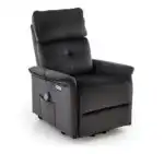 Semir 2 elektromosan dönthető masszázs pihenőfotel kiszállást segítő funkcióval – fekete - Image 12