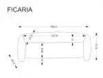 Ficaria tárolós pad – krém - Image 11