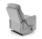 Horton elektromosan dönthető fotel, kiszállás segítővel – szürke - Image 6