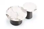 Magneta dohányzóasztal (2 db-os szett) – fehér márvány / fekete - Image 21