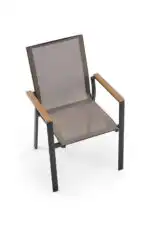 Fierro rakásolható kerti szék – fekete/szürke/barna - Image 11
