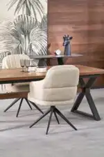 K570 forgatható táskarugós szék – bézs - Image 11