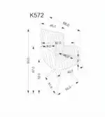 K572 forgatható szék – szürke - Image 14