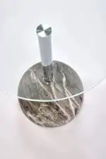 Ariana dohányzóasztal – szürke márvány / üveg - Image 4