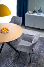 Acord bővíthető étkezőasztal – natúr / fekete - Image 10