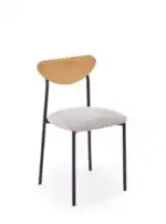 Dicky étkezőszett (asztal + 4 szék) – natúr / fekete / szürke - Image 10