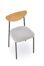 Dicky étkezőszett (asztal + 4 szék) – natúr / fekete / szürke - Image 30