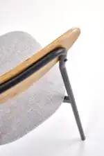Dicky étkezőszett (asztal + 4 szék) – natúr / fekete / szürke - Image 6