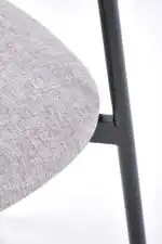 Dicky étkezőszett (asztal + 4 szék) – natúr / fekete / szürke - Image 8
