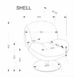 Shell forgófotel – szürke - Image 12
