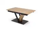 Fanis bővíthető étkezőasztal – natúr / fekete - Image 4