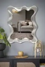 Deco fali tükör – antik ezüst - Image 6