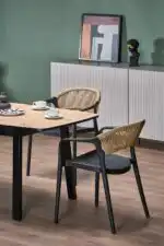 Barril bővíthető étkezőasztal – artisan tölgy / fekete - Image 4