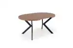 Peroni kerek bővíthető étkezőasztal – dió / fekete - Image 12