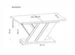 Brandon bővíthető étkezőasztal – kasmír / cremona tölgy - Image 15