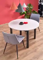 Ringo bővíthető étkezőasztal – kasmír / fekete - Image 7