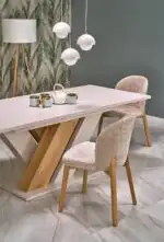 Basso szék – bézs / natúr tölgy - Image 11