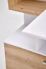 Miso polcos íróasztal – fehér / artisan tölgy - Image 3