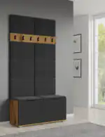 Clif P-50 kárpitozott fali panel – sötétszürke - Image 3