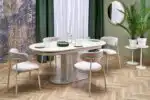Falone bővíthető étkezőasztal – világos travertin / kasmír