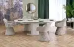 Falone bővíthető étkezőasztal – világos travertin / kasmír - Image 2