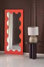 Soletto álló vagy fali tükör – korall - Image 2
